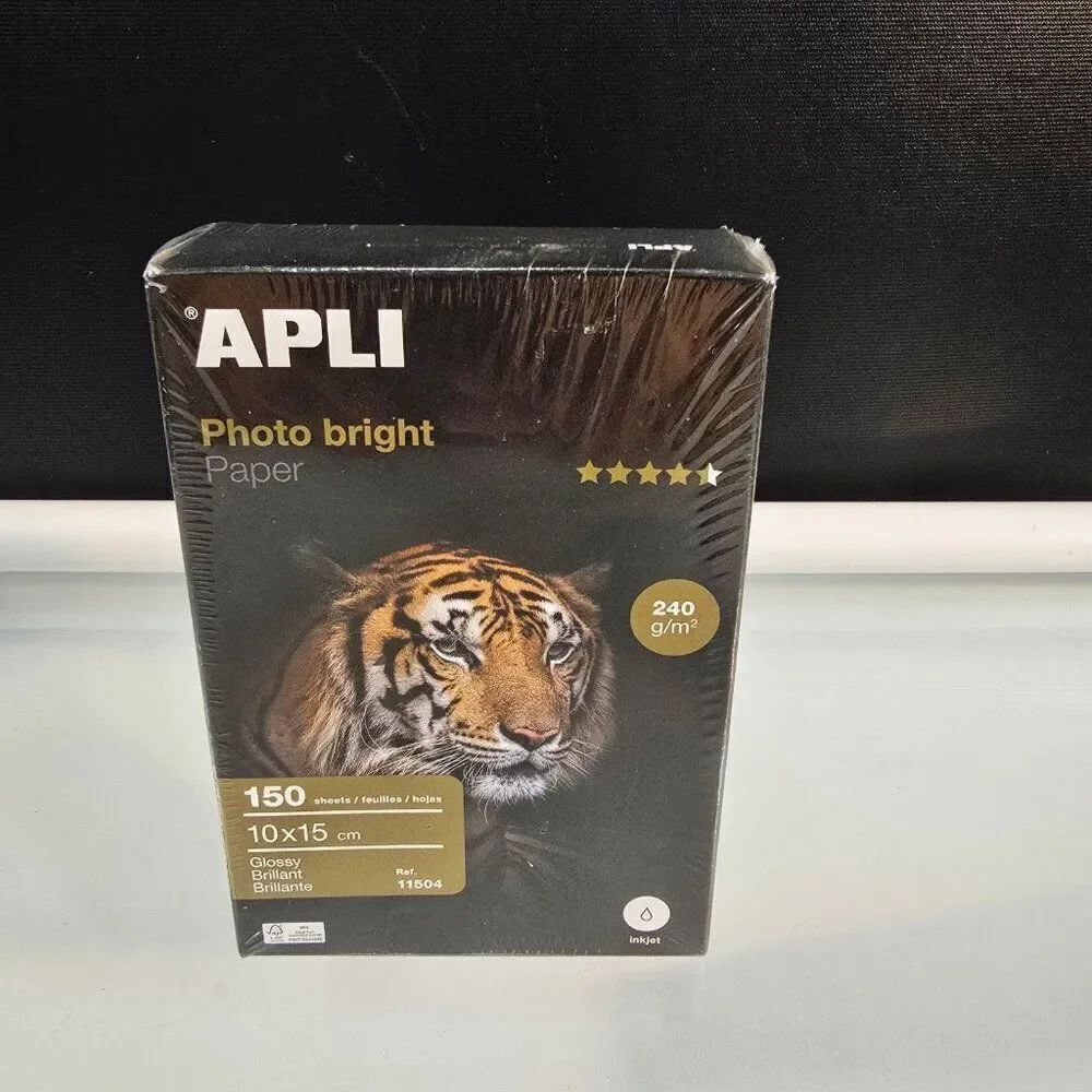 APLI Glossy Photo Paper 150 Sheets 4 x 6 Inch New in Box